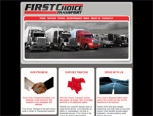 Tablet Screenshot of firstchoicetransport.com